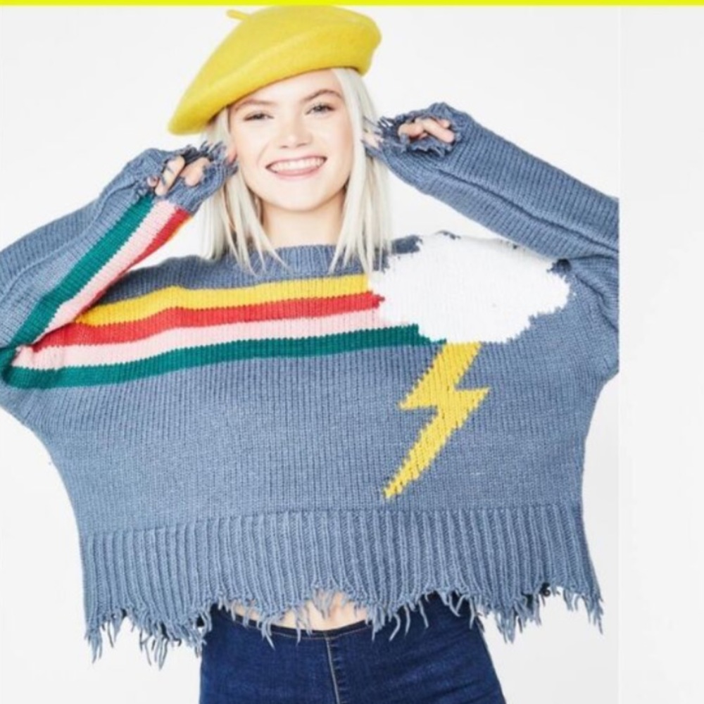 WILDFOX RAINBOW STORM SWEATER